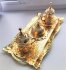 Набор для кофе армуды Золотой лотос Турция 