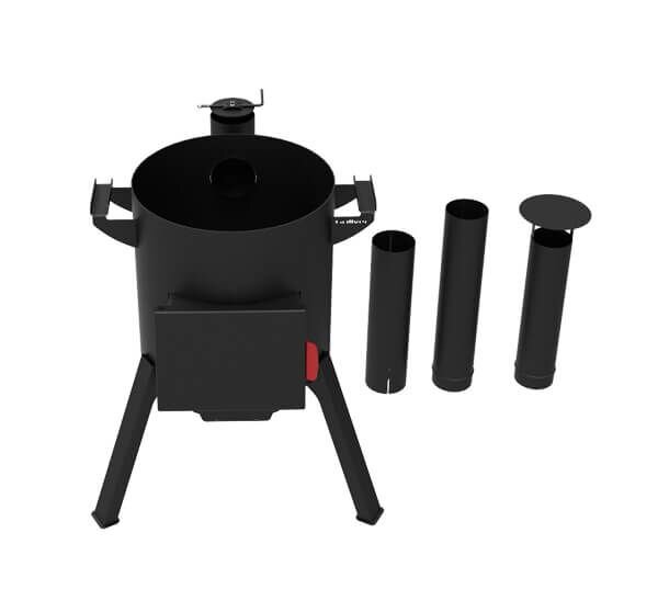 Печь под казан Grillver Берель «440 К» с трубой