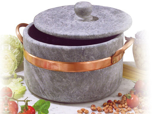 Кастрюля из натурального камня с крышкой Artigiana CUARTIGIANA 6 л
