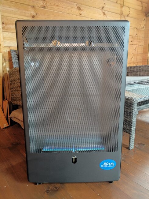 Газовый обогреватель каминного типа ТМС BLUE BELLE 4,2 кВт Чёрный 1