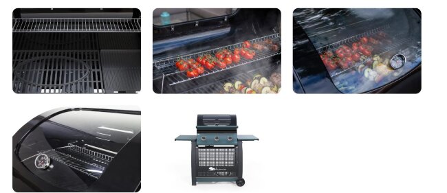 Газовый гриль Sahara S325 3 Burner Gas BBQ