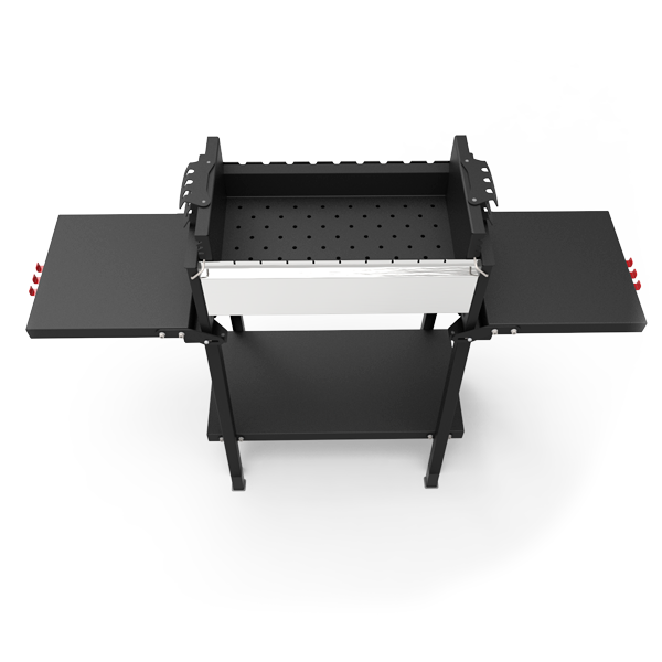 Регулируемый мангал Grillver Крафтикс Сильвер на подставке