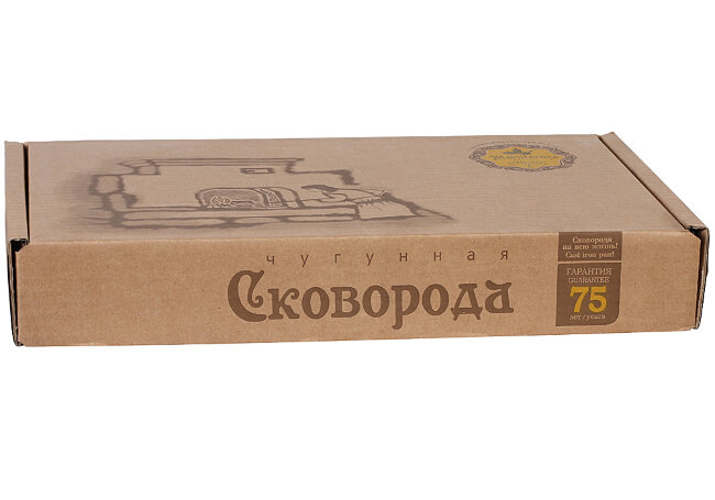 Сковорода чугунная с дер. ручкой Maysternya 24 см H-40