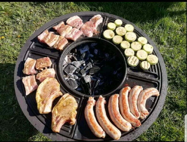 Чаша костровая чугунная Fantastic Grill от Шефа Д-700 мм 