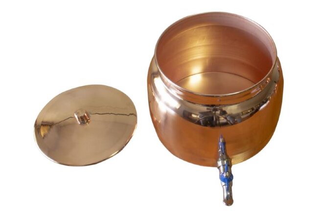 Медная емкость для воды 8 л с краном на подставке CopperCrafts Португалия