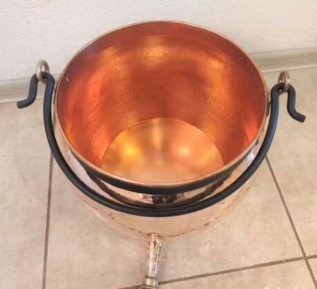 Медный котёл CopperCrafts Португалия — полностью медный, без лужения