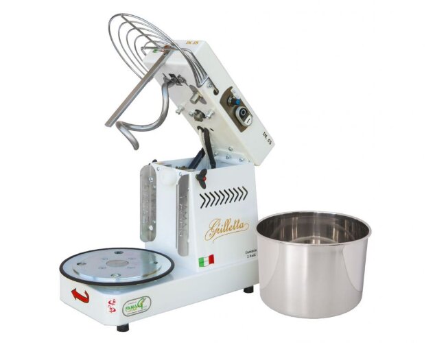 Тестомес спиральный Famag Grilletta IM5/S/230 для крутого теста 5 кг, 10 скор. с откидной траверсой Тестомес спиральный Famag Grilletta IM5/S/230 для крутого теста 5 кг, 10 скор. с откидной траверсой